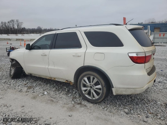 2012 Dodge Durango Crew with VIN 1C4RDJDG0CC121283, listed as a Copart auction lot 45043335 with 208,254 mi miles and Salvage Title. Bid and sale history available at carsss.com. Image 2.