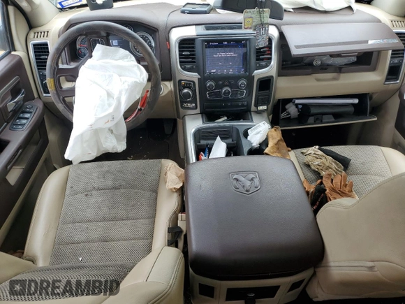 2018 Ram 1500 Lone Star Silver with VIN 1C6RR6LT5JS207907, listed as a Copart auction lot 54304815 with 144,607 mi miles and Salvage title. Bid and sale history available at DreamBid. Image 8.