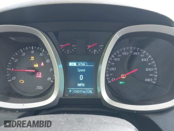 2015 Chevrolet Equinox LT with VIN 2GNALBEK3F6279873, listed as a IAAI auction lot 42097963 with 124,217 mi miles. Bid and sale history available at carsss.com. Image 7.