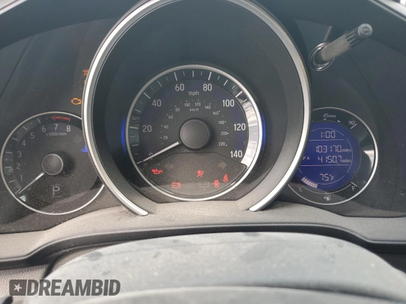 2015 Honda Fit EX-L with VIN 3HGGK5H88FM717933, listed as a Copart auction lot 60247355 with 103,170 mi miles and Salvage title. Bid and sale history available at DreamBid. Image 9.