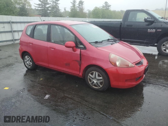 2007 Honda Fit with VIN JHMGD384X7S013234, listed as a Copart auction lot 57022645 with 222,146 mi miles and Salvage title. Bid and sale history available at DreamBid. Image 4.