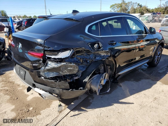 2023 BMW X4 xDrive30i with VIN 5UX33DT06P9P70764, listed as a Copart auction lot 37481653 with 3,448 mi miles. Bid and sale history available at carsss.com. Image 3.