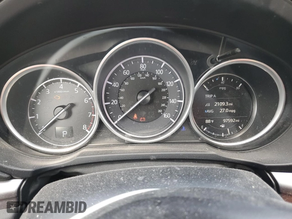 2018 Mazda CX-5 Touring with VIN JM3KFACM8J1469772, listed as a Copart auction lot 54863415 with 97,592 mi miles and Salvage Title. Bid and sale history available at carsss.com. Image 9.