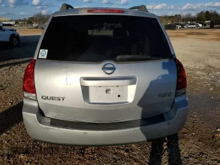 2006 Nissan Quest S Special Edition with VIN 5N1BV28UX6N111160, listed as a Copart auction lot 58099114 with 0 mi miles and Salvage Title. Bid and sale history available at carsss.com. Image 6.