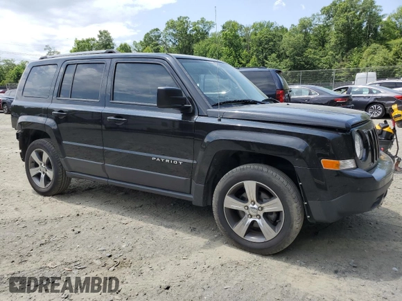 2016 Jeep Patriot High Altitude with VIN 1C4NJRFBXGD595443, listed as a Copart auction lot 59985755 with 171,776 mi miles and Salvage title. Bid and sale history available at DreamBid. Image 4.