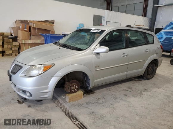 2005 Pontiac Vibe with VIN 5Y2SL63845Z404796, listed as a Copart auction lot 49897135 with 233,050 mi miles and Salvage Title. Bid and sale history available at carsss.com. Image 1.