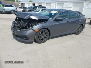 2019 Honda Civic Sedan Sport with VIN 19XFC2F8XKE035939, listed as a IAAI auction lot 42032928 with 84,414 mi miles. Bid and sale history available at carsss.com. Image 18.