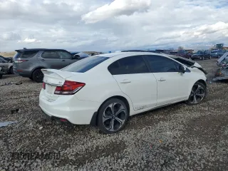 2015 Honda Civic Sedan Si with VIN 2HGFB6E55FH707595, listed as a Copart auction lot 45353825 with 0 mi miles and Salvage Title. Bid and sale history available at carsss.com. Image 3.