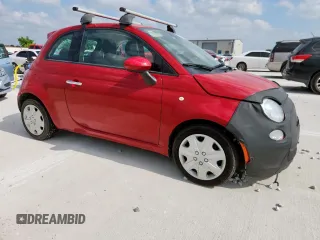 2015 FIAT 500 Pop with VIN 3C3CFFAR8FT581839, listed as a Copart auction lot 59895855 with 63,424 mi miles and Clean title. Bid and sale history available at DreamBid. Image 4.