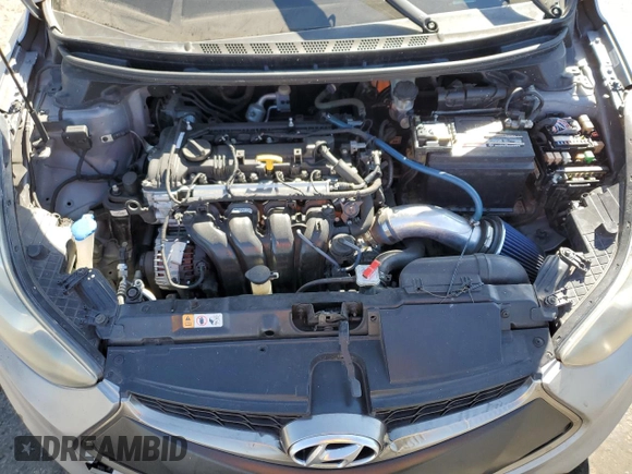 2013 Hyundai Elantra Coupe SE with VIN KMHDH6AE7DU016505, listed as a Copart auction lot 74535694 with 0 mi miles and Salvage Title. Bid and sale history available at carsss.com. Image 12.