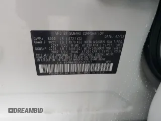 2023 Subaru Ascent Limited with VIN 4S4WMARD6P3453117, listed as a Copart auction lot 43557685 with 10,848 mi miles and Salvage title. Bid and sale history available at DreamBid. Image 14.