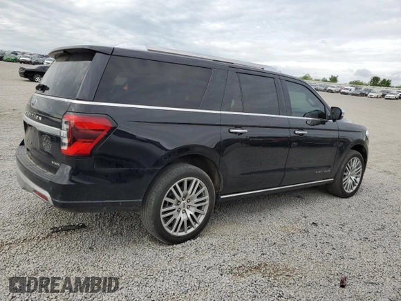 2023 Ford Expedition Max Platinum with VIN 1FMJK1M81PEA39726, listed as a Copart auction lot 55130735 with 53,013 mi miles and Salvage title. Bid and sale history available at DreamBid. Image 3.