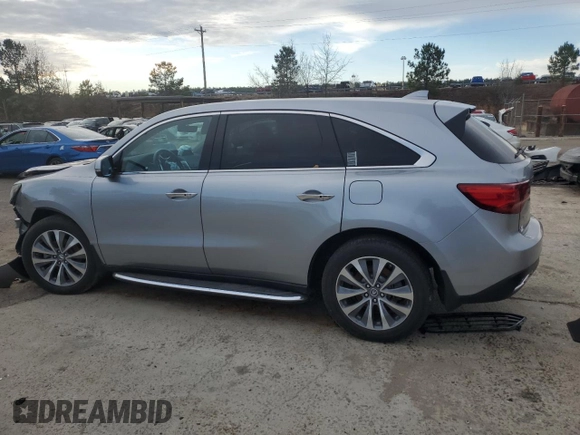 2016 Acura MDX w/Tech with VIN 5FRYD3H41GB008389, listed as a Copart auction lot 42983955 with 0 mi miles and Salvage Title. Bid and sale history available at carsss.com. Image 2.