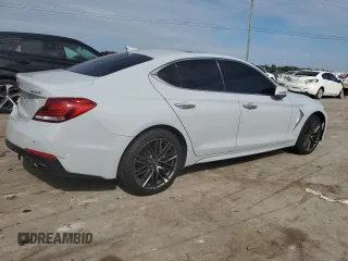 2019 Genesis G70 3.3T Advanced with VIN KMTG34LE4KU030796, listed as a Copart auction lot 71673144 with 100,932 mi miles and Salvage Title. Bid and sale history available at carsss.com. Image 3.