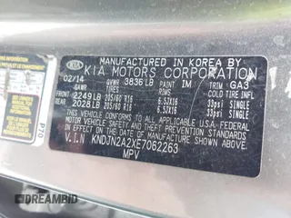 2014 Kia Soul with VIN KNDJN2A2XE7062263, listed as a IAAI auction lot 42045938 with 120,914 mi miles. Bid and sale history available at carsss.com. Image 9.