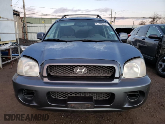 2003 Hyundai Santa Fe with VIN KM8SB12B43U404290, listed as a Copart auction lot 87488764 with 105,492 mi miles and Clean Title. Bid and sale history available at carsss.com. Image 5.