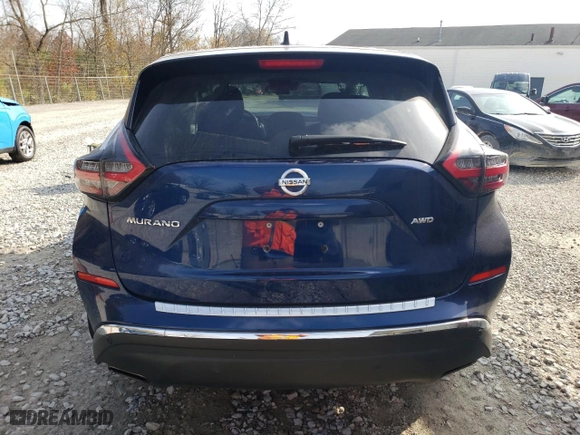 2022 Nissan Murano S with VIN 5N1AZ2AS6NC128301, listed as a Copart auction lot 78303914 with 35,669 mi miles and Salvage Title. Bid and sale history available at carsss.com. Image 6.