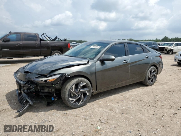 2024 Hyundai Elantra Limited with VIN KMHLP4DG8RU818133, listed as a Copart auction lot 54598175 with 13,647 mi miles and Salvage Title. Bid and sale history available at DreamBid. Image 1.