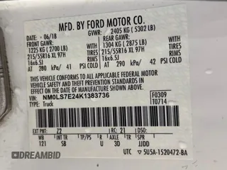 2019 Ford Transit Connect XL with VIN NM0LS7E24K1383736, listed as a Copart auction lot 58965235 with 96,226 mi miles and Clean title. Bid and sale history available at DreamBid. Image 10.