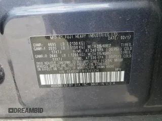 2017 Subaru Outback Premium z VIN 4S4BSAFC9H3345334, wystawiony jako Copart lot #58499525 z przebiegiem 43 553 mil mil oraz Szkoda całkowita • Salvage title. Historia ofert i sprzedaży dostępna na DreamBid. Obrazek 12.