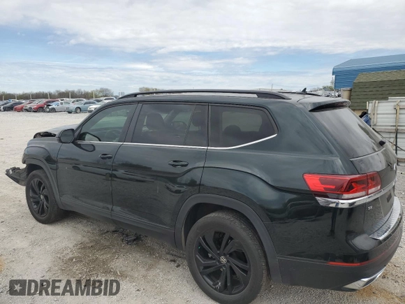 2022 Volkswagen Atlas SE with VIN 1V2JP2CA6NC510468, listed as a Copart auction lot 50455315 with 42,009 mi miles and Salvage title. Bid and sale history available at DreamBid. Image 2.