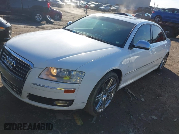 2009 Audi A8 L 4.2L with VIN WAUMV94E39N002352, listed as a IAAI auction lot 41443884 with 138,269 mi miles. Bid and sale history available at carsss.com. Image 2.
