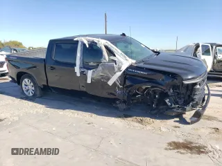 2024 Chevrolet Silverado 1500 Custom with VIN 1GCPDBEK1RZ116972, listed as a Copart auction lot 81566254 with 2,841 mi miles and Salvage Title. Bid and sale history available at DreamBid. Image 4.