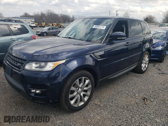 2014 Land Rover Range Rover Sport HSE with VIN SALWR2WF9EA319754, listed as a Copart auction lot 50862215 with 102,840 mi miles and Salvage Title. Bid and sale history available at carsss.com. Image 1.