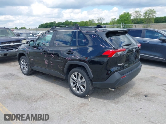 2023 Toyota RAV4 XLE Premium with VIN 2T3A1RFVXPC350896, listed as a IAAI auction lot 42345303 with 26,058 mi miles and . Bid and sale history available at DreamBid. Image 3.