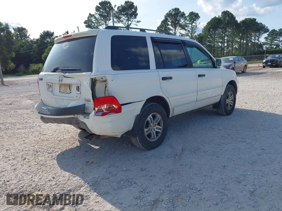 2005 Honda Pilot EX-L with VIN 5FNYF185X5B012415, listed as a IAAI auction lot 42395828 with 246,342 mi miles and . Bid and sale history available at DreamBid. Image 4.
