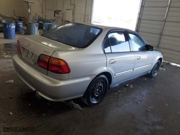 1999 Honda Civic VP with VIN 2HGEJ6617XH594440, listed as a Copart auction lot 70272194 with 200,639 mi miles and Salvage Title. Bid and sale history available at carsss.com. Image 3.