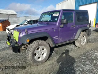2018 Jeep Wrangler Sport S with VIN 1C4AJWAG8JL822741, listed as a Copart auction lot 83362634 with 98,355 mi miles and Salvage Title. Bid and sale history available at carsss.com. Image 1.