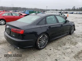 2018 Audi A6 with VIN WAUH3AFC3JN002666, listed as a Copart auction lot 72143102 with 43,542 mi miles and . Bid and sale history available at DreamBid. Image 3.