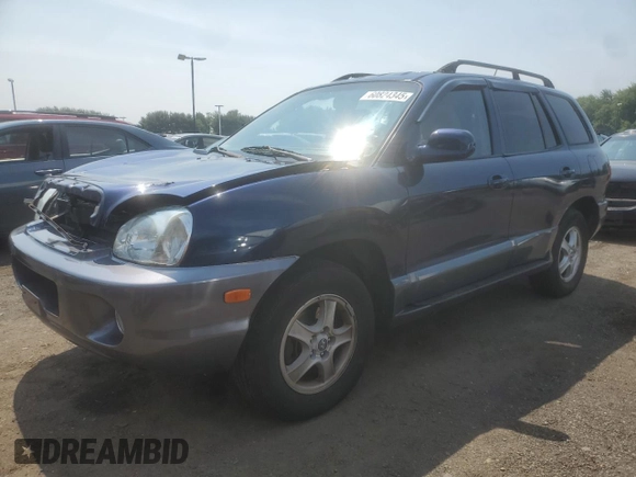 2004 Hyundai Santa Fe GLS with VIN KM8SC13D04U768091, listed as a Copart auction lot 60824345 with 119,571 mi miles and Salvage title. Bid and sale history available at DreamBid. Image 1.
