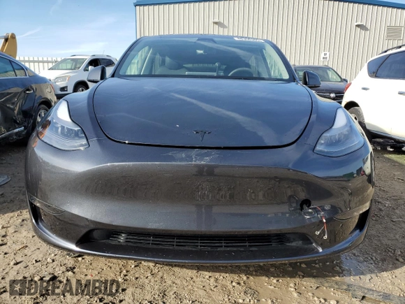 2024 Tesla Model Y Long Range with VIN 7SAYGDEE4RA281227, listed as a Copart auction lot 48356305 with 16,839 mi miles and Salvage Title. Bid and sale history available at DreamBid. Image 5.