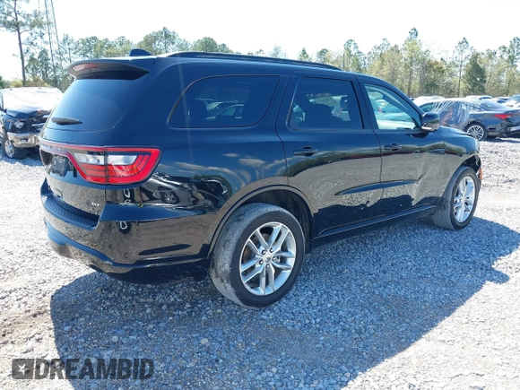 2024 Dodge Durango GT with VIN 1C4RDJDG7RC153205, listed as a IAAI auction lot 41862211 with 37,018 mi miles and . Bid and sale history available at DreamBid. Image 4.