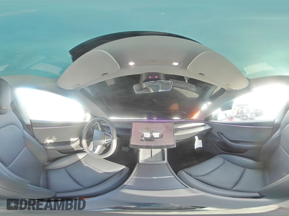 2025 Tesla Model 3 Long Range with VIN 5YJ3E1EA0SF922262, listed as a Copart auction lot 48358095 with 831 mi miles and Salvage title. Bid and sale history available at DreamBid. Image 13.
