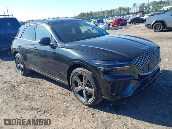 2023 Genesis GV70 2.5T with VIN KMUMADTB4PU102310, listed as a IAAI auction lot 41897322 with 7,871 mi miles and . Bid and sale history available at DreamBid. Image 1.