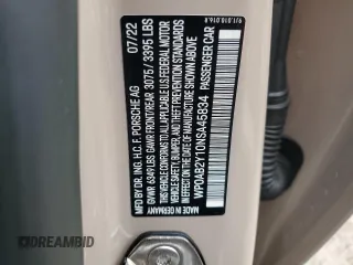 2022 Porsche Taycan 4S z VIN WP0AB2Y10NSA45834, wystawiony jako Copart lot #64102415 z przebiegiem 32 488 mil mil oraz Szkoda całkowita • Salvage title. Historia ofert i sprzedaży dostępna na DreamBid. Obrazek 12.