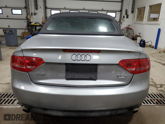 2010 Audi A5 Premium Plus with VIN WAULFAFH8AN007536, listed as a Copart auction lot 78425804 with 167,212 mi miles and Salvage Title. Bid and sale history available at carsss.com. Image 6.