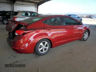2014 Hyundai Elantra SE with VIN 5NPDH4AE7EH502722, listed as a Copart auction lot 61761715 with 74,791 mi miles and Salvage title. Bid and sale history available at DreamBid. Image 3.