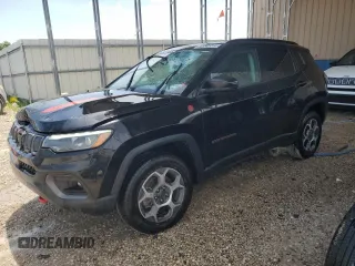 2022 Jeep Compass Trailhawk z VIN 3C4NJDDB7NT224415, wystawiony jako Copart lot #64524585 z przebiegiem 56 329 mil mil oraz Czysty tytuł • Clean title. Historia ofert i sprzedaży dostępna na DreamBid. Obrazek 1.