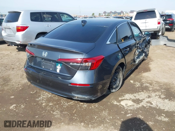 2023 Honda Civic Sedan LX with VIN 2HGFE2F27PH535088, listed as a IAAI auction lot 41477039 with 17,791 mi miles. Bid and sale history available at carsss.com. Image 4.