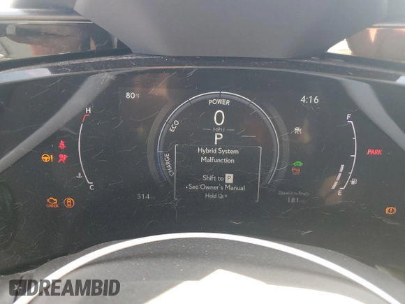 2025 Lexus NX with VIN 2T2GKCEZ8SC049176, listed as a Copart auction lot 48203265 with 314 mi miles and Salvage Title. Bid and sale history available at carsss.com. Image 9.