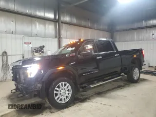 2024 GMC Sierra 3500HD SLT z VIN 1GT49UEY5RF126720, wystawiony jako Copart lot #80645694 z przebiegiem 35 573 mil mil oraz Szkoda całkowita • Salvage title. Historia ofert i sprzedaży dostępna na DreamBid. Obrazek 1.