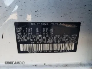 2022 Subaru Impreza z VIN 4S3GTAB68N3711769, wystawiony jako Copart lot #82340643 z przebiegiem 70 443 mil mil oraz Czysty tytuł • Clean title. Historia ofert i sprzedaży dostępna na DreamBid. Obrazek 12.