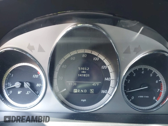 2009 Mercedes-Benz C-Class 3.5L Sport with VIN WDDGF56X79R048947, listed as a IAAI auction lot 41995635 with 141,831 mi miles. Bid and sale history available at carsss.com. Image 7.