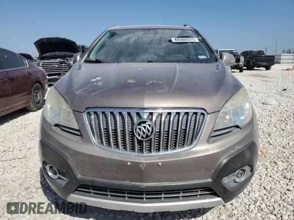 2014 Buick Encore Convenience with VIN KL4CJBSB8EB616927, listed as a Copart auction lot 48500075 with 130,194 mi miles and Salvage Title. Bid and sale history available at carsss.com. Image 5.