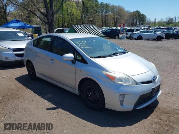 2013 Toyota Prius One with VIN JTDKN3DU4D5665193, listed as a IAAI auction lot 42137373 with 196,469 mi miles. Bid and sale history available at carsss.com. Image 1.