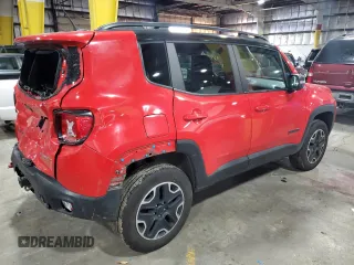 2017 Jeep Renegade Trailhawk with VIN ZACCJBCB1HPG54076, listed as a Copart auction lot 41420795 with 131,371 mi miles and Salvage title. Bid and sale history available at DreamBid. Image 3.